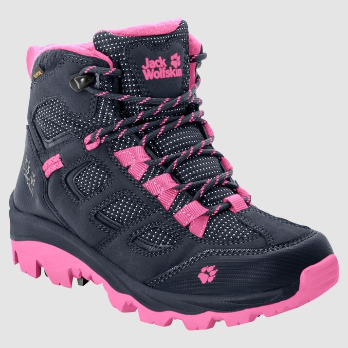 Botas Senderismo Jack Wolfskin Vojo Texapore Mid Niños Azules/Rosas Mexico-4378125